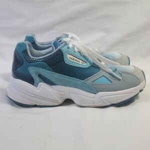 Adidas Falcon Women's EF1963 Retro Blue Teal Aqua Running Shoes Sneakers Size 6